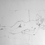 Nude reclining on a Sofa
