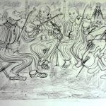Camp Quartet Drawing - Andrew Aarons